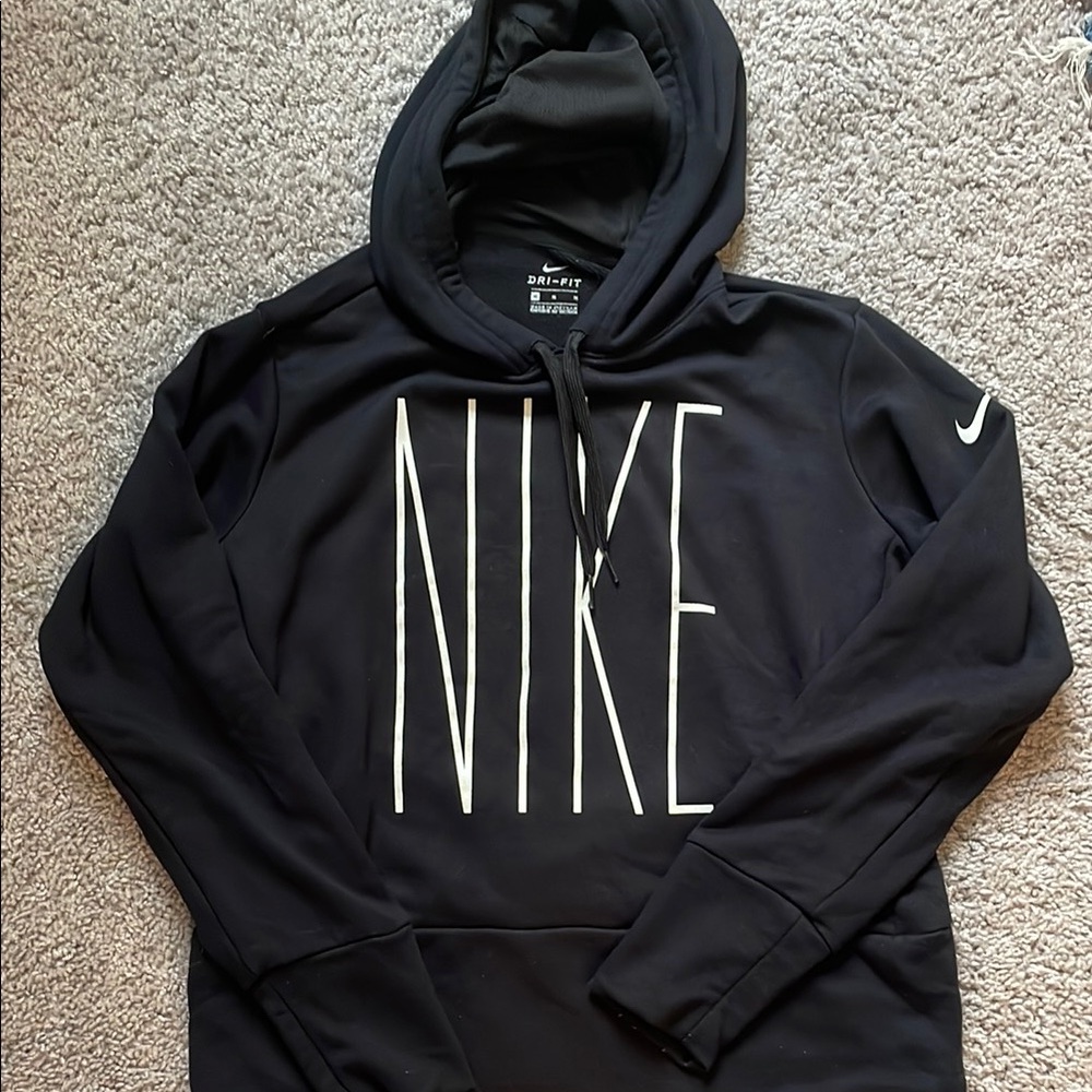 Nike women’s Black Pullover cropped Hoodie